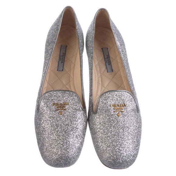 Prada Glitter Loafers - Picture 2 of 6